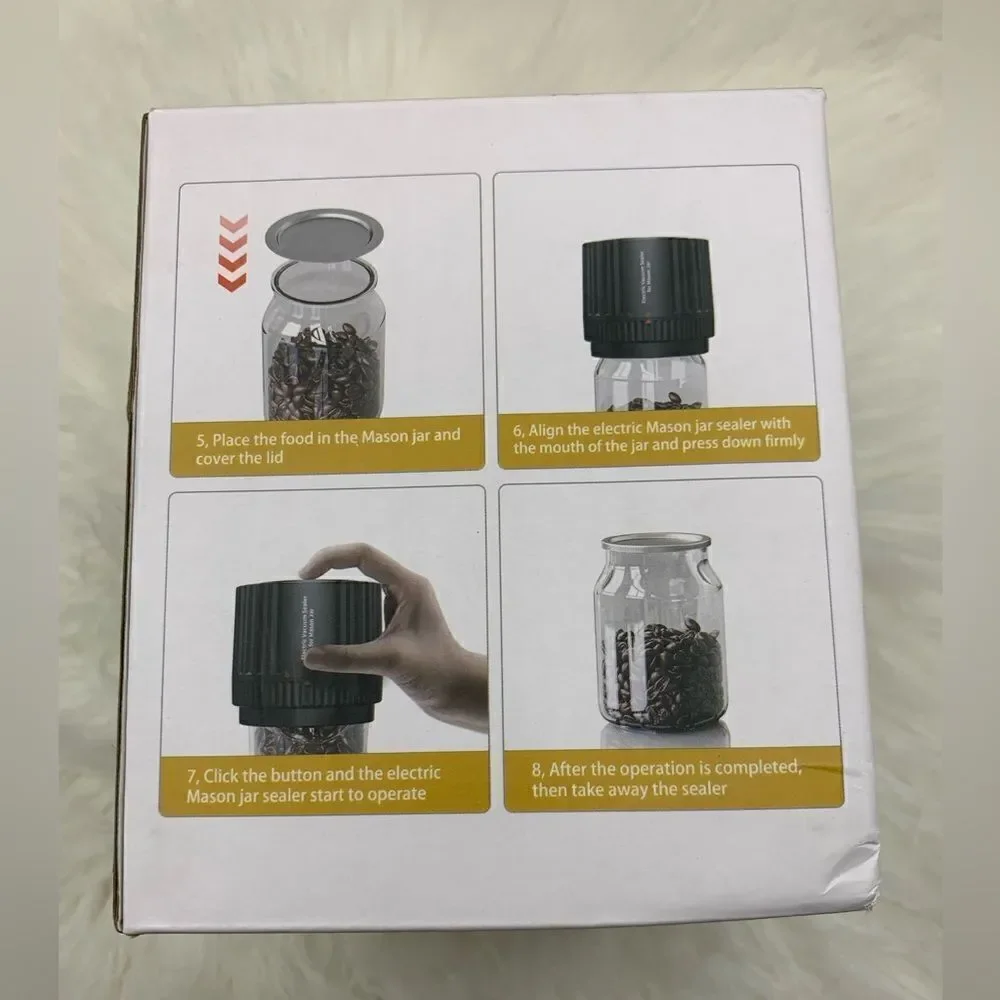 Rechargeable Mason Jar Vacuum Sealer - Electric Vacuum Sealer for Mason …